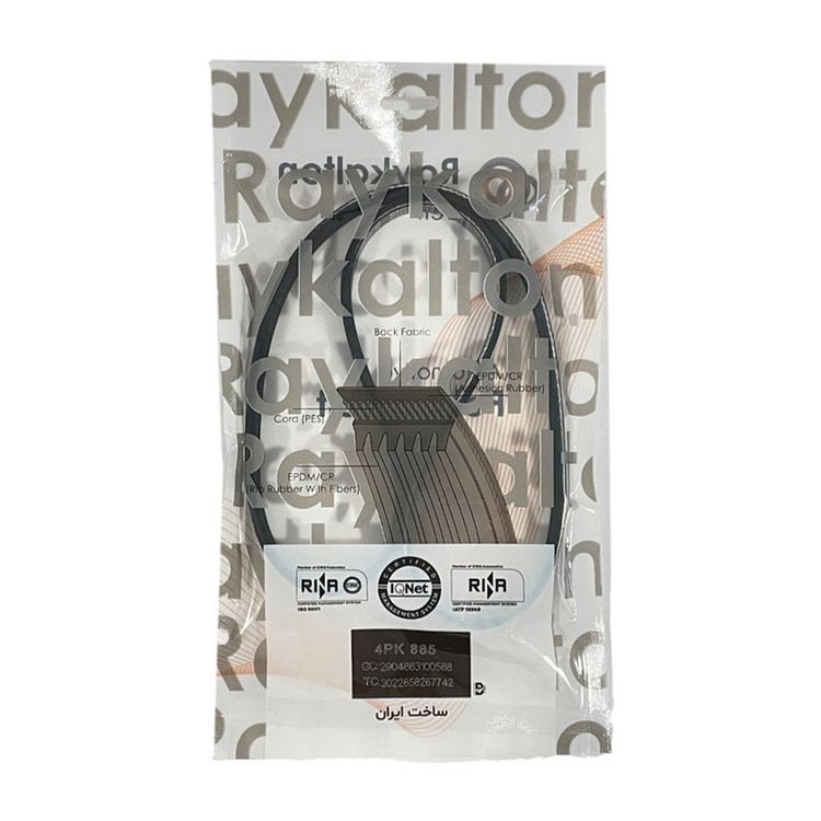 تسمه دینام رایکالتون مدل 4PK-855RT مناسب برای پژو 206 TU5.R2