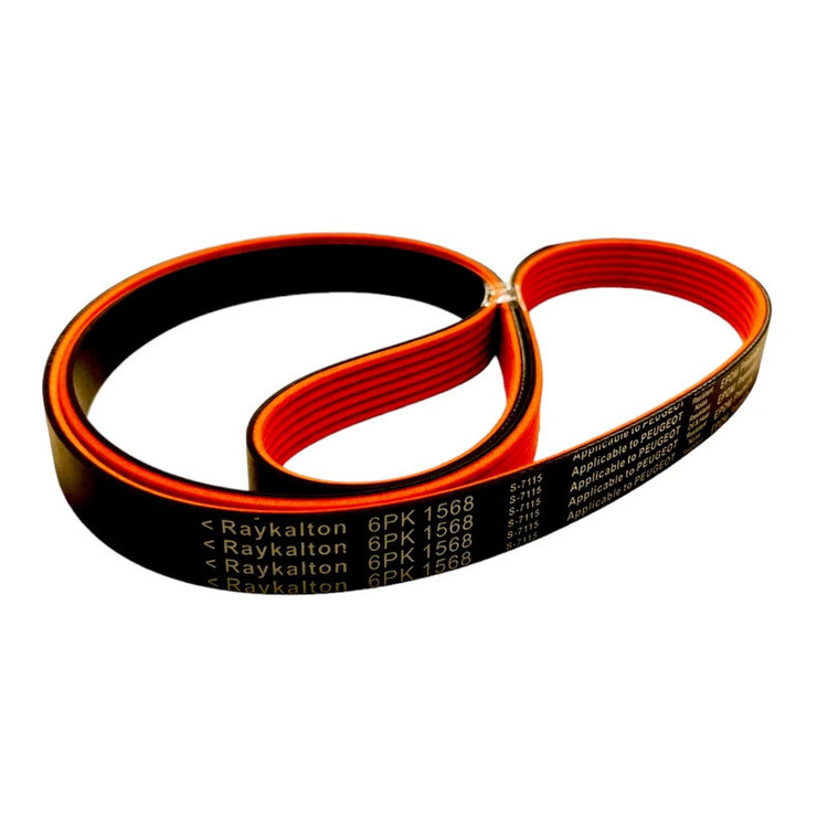 تسمه دینام رایکالتون مدل مولد روکش دار EPDM کد 6PK1568 مناسب برای پژو 206 تیپ 5 و 6